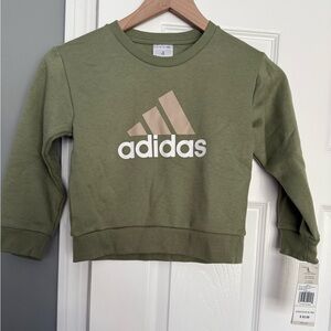 Adidas boys Green Sweatshirt
